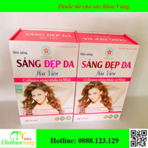 Viên uống sáng đẹp da hoa viên; Sáng đẹp da hoa viên; sáng da hoa viên; chothuocvang;